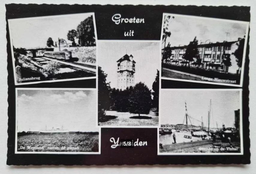 8 x IJmuiden, Haarlem, Egmond, Beverwijk, Medemblik, Verzamelen, Ophalen of Verzenden, 1940 tot 1960, Noord-Holland