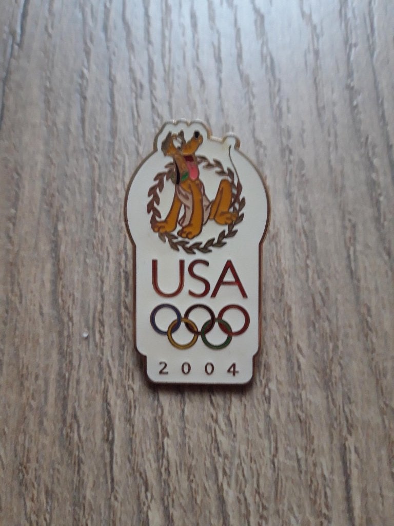 Disney pin Pluto Olympics USA 2004., Verzamelen, Ophalen of Verzenden, Goofy of Pluto, Zo goed als nieuw, Overige typen