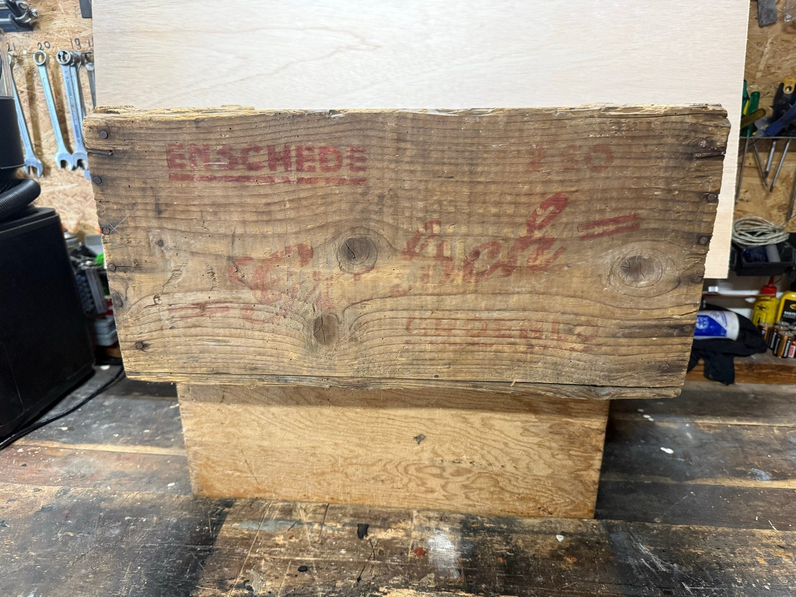 Oud houten Grolsch beugel krat - Vintage bierkrat, Ophalen of Verzenden