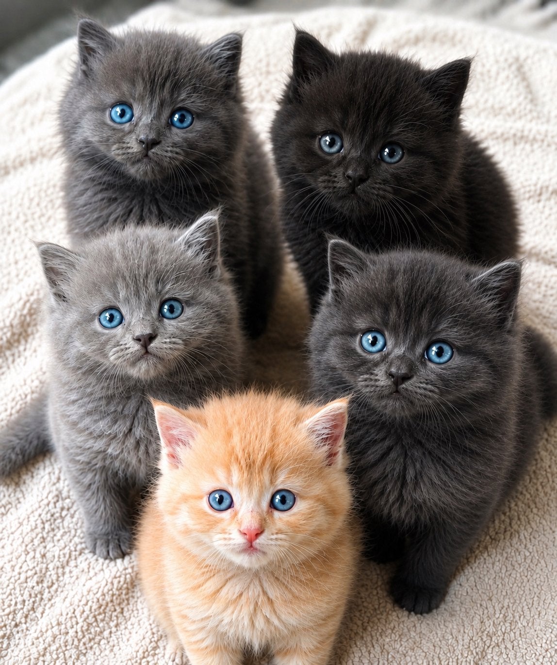 Boskat kittens  8 weken oud., Meerdere dieren, Langharig, 0 tot 2 jaar