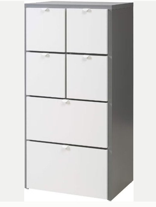 Ikea Visthus ladekast grijs/wit stevige kast, Ophalen, Gebruikt, 50 tot 70 cm, 105 cm of meer