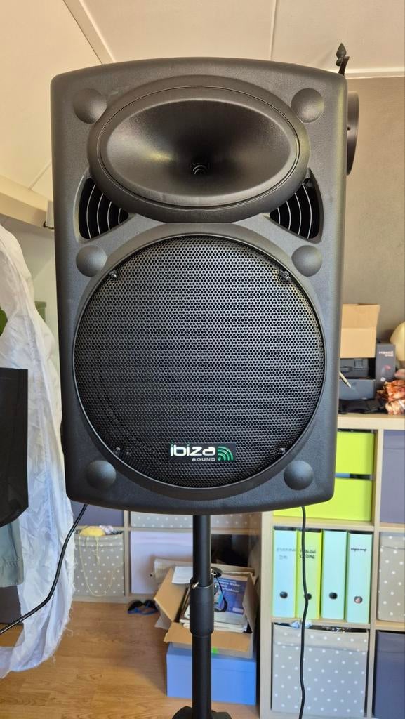 IBIZA SOUND PORT15VHF-BT Mobiele Speaker met Microfoons, Ophalen, 120 watt of meer, Overige typen, Overige merken