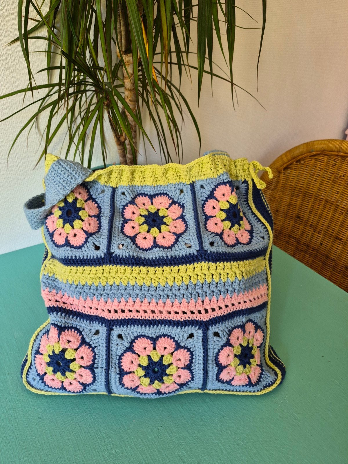 Gehaakte schouder/strandtas, Ophalen of Verzenden, Nieuw, Haken, Overige typen