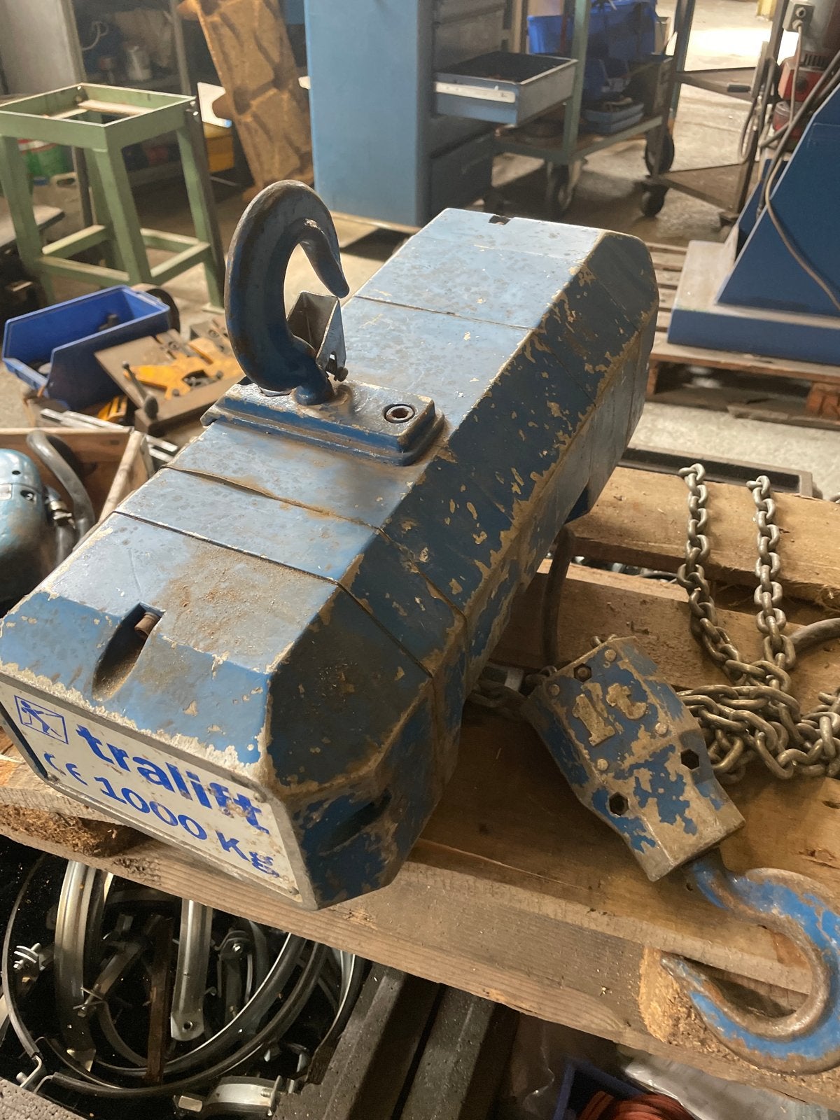 Tralift elektrische takel 1000 kg - 2002, Ophalen, Gebruikt, Elektrisch