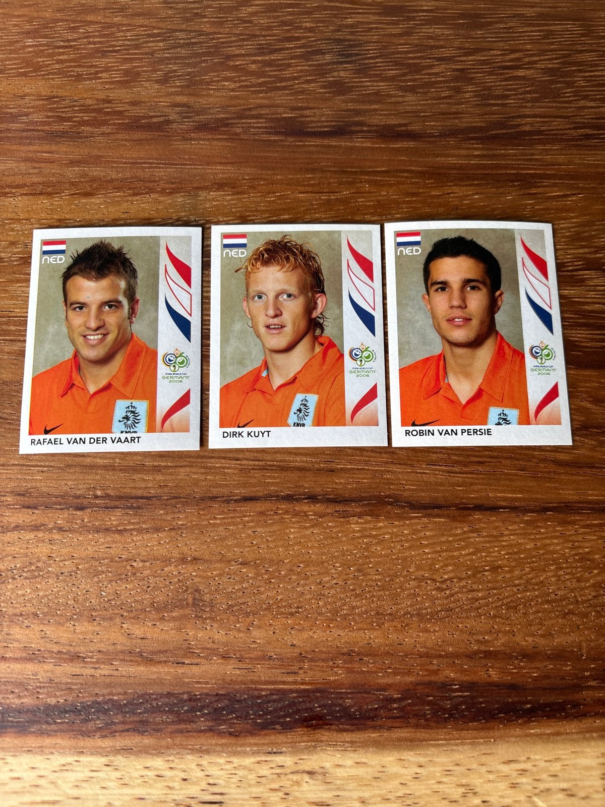 Panini WK 2006 voetbalplaatjes: Van der Vaart, Kuyt, Persie, Ophalen of Verzenden, Zo goed als nieuw, Stickers en Plaatjes