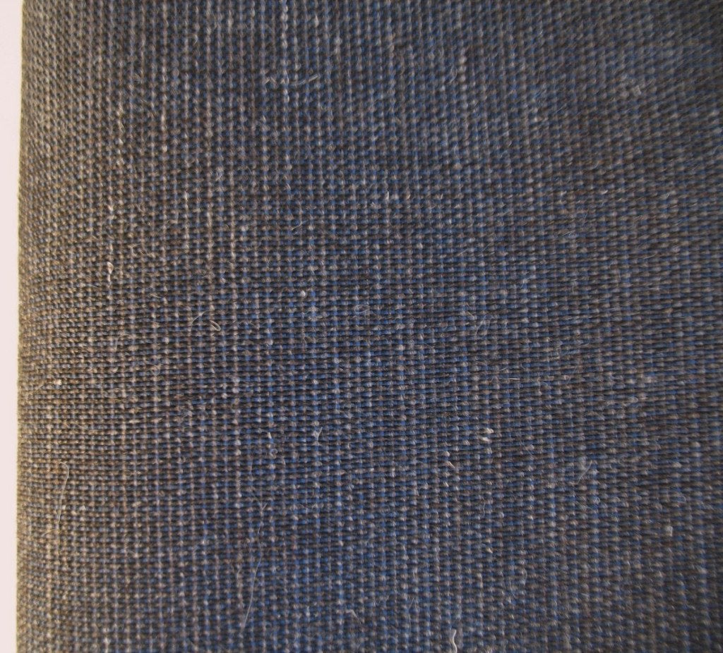 Kvadrat Floyd 793; blauw grijs zwart; restant meubelstof, Wol, Blauw, 120 cm of meer, Nieuw