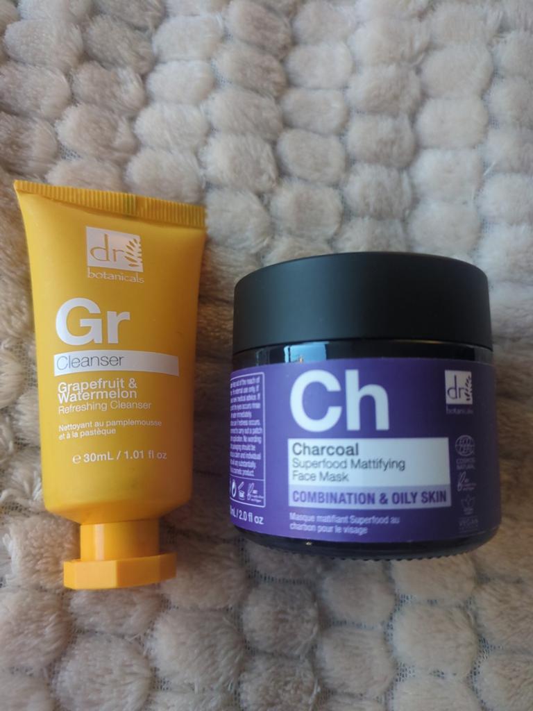 Dr Botanicals Gezichtsreiniging & Masker Set - Vegan, Ophalen of Verzenden, Nieuw, Gehele gezicht, Reiniging