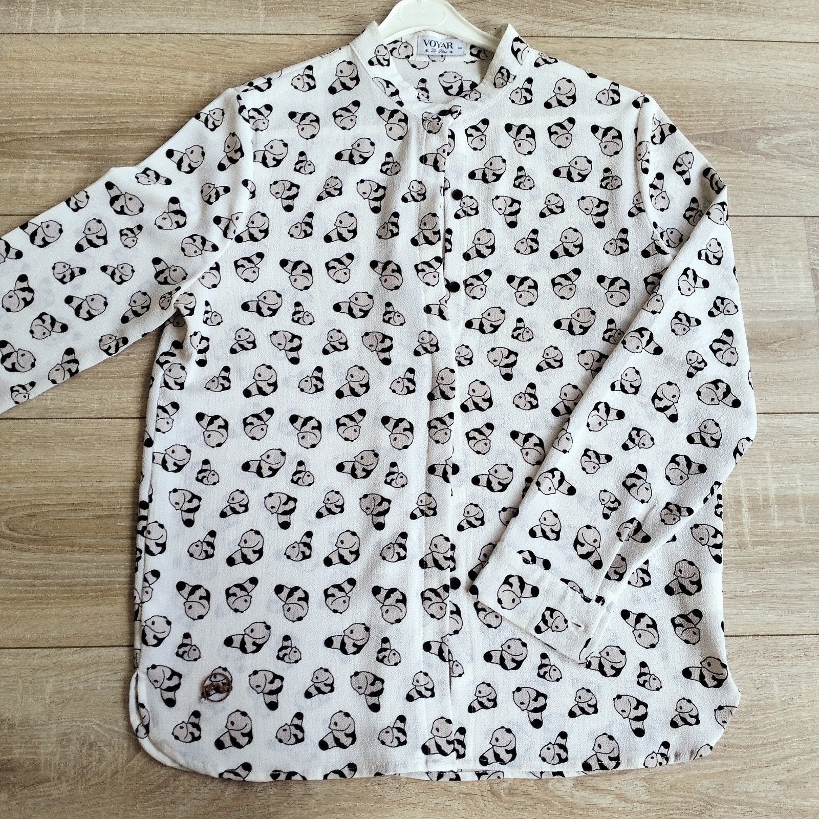 VOYAR blouse wit met was weetjes mt 38 zgan, Maat 38/40 (M), Wit, Ophalen of Verzenden, Zo goed als nieuw