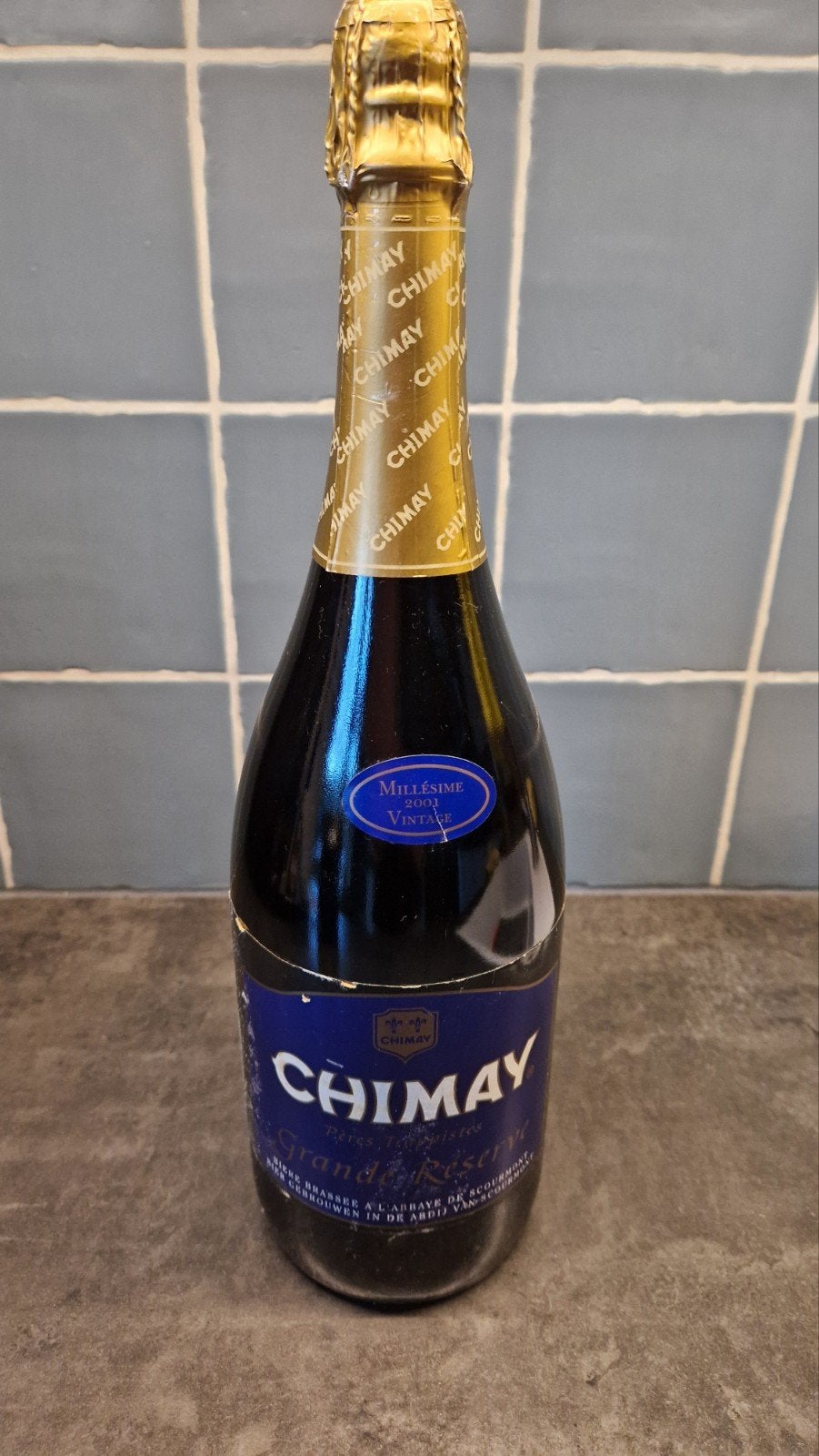 Chimay Grande Réserve Millésime 2001 Vintage 1.5L, Ophalen, Flesje(s), Overige merken