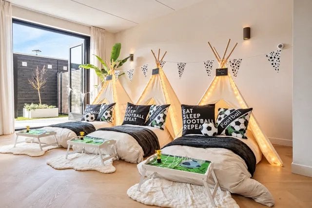 Slaapfeestje Tipi tent kinderfeestje voetbal football, Ophalen