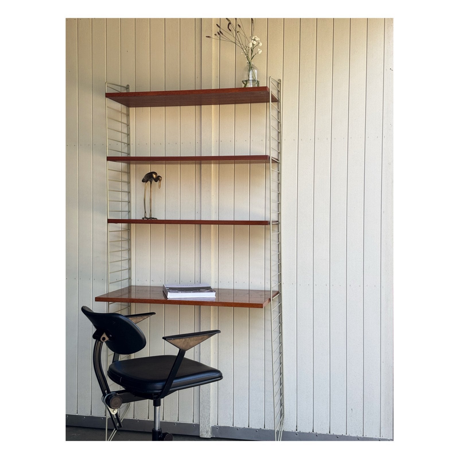 Vintage Shelving Unit by Nisse Stirring for String with Desk, Ophalen of Verzenden