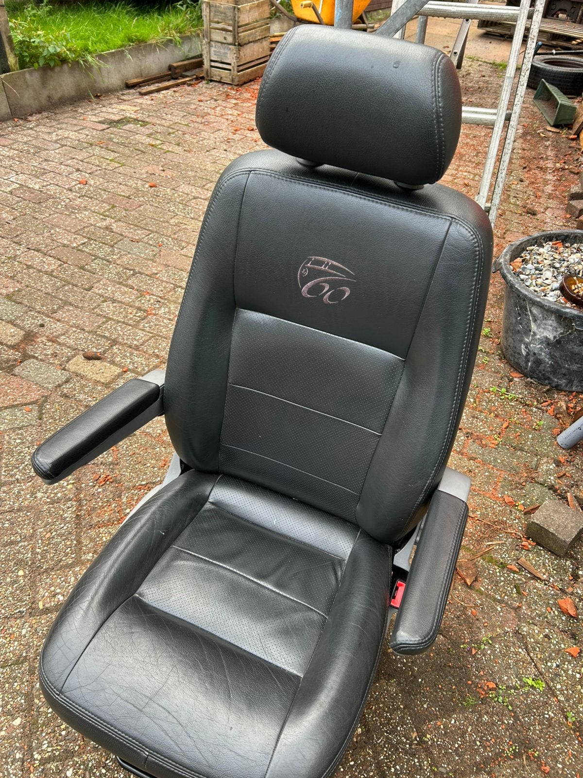 VW T5 Bijrijdersstoel Leer – Origineel VW – 2 Armleuningen, Auto-onderdelen, Interieur en Bekleding, Ophalen, Gebruikt, Volkswagen