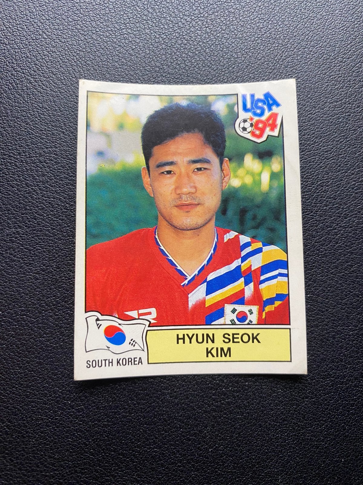Hyun Seok Kim - Zuid Korea - Panini WK 1994, Ophalen of Verzenden, Zo goed als nieuw, Buitenlandse clubs, Poster, Plaatje of Sticker