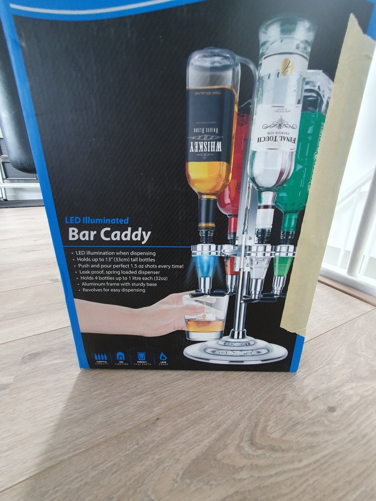 Bar Caddy - Cocktail Dispenser, Huis en Inrichting, Nieuw, Ophalen of Verzenden, Zilver, Metaal