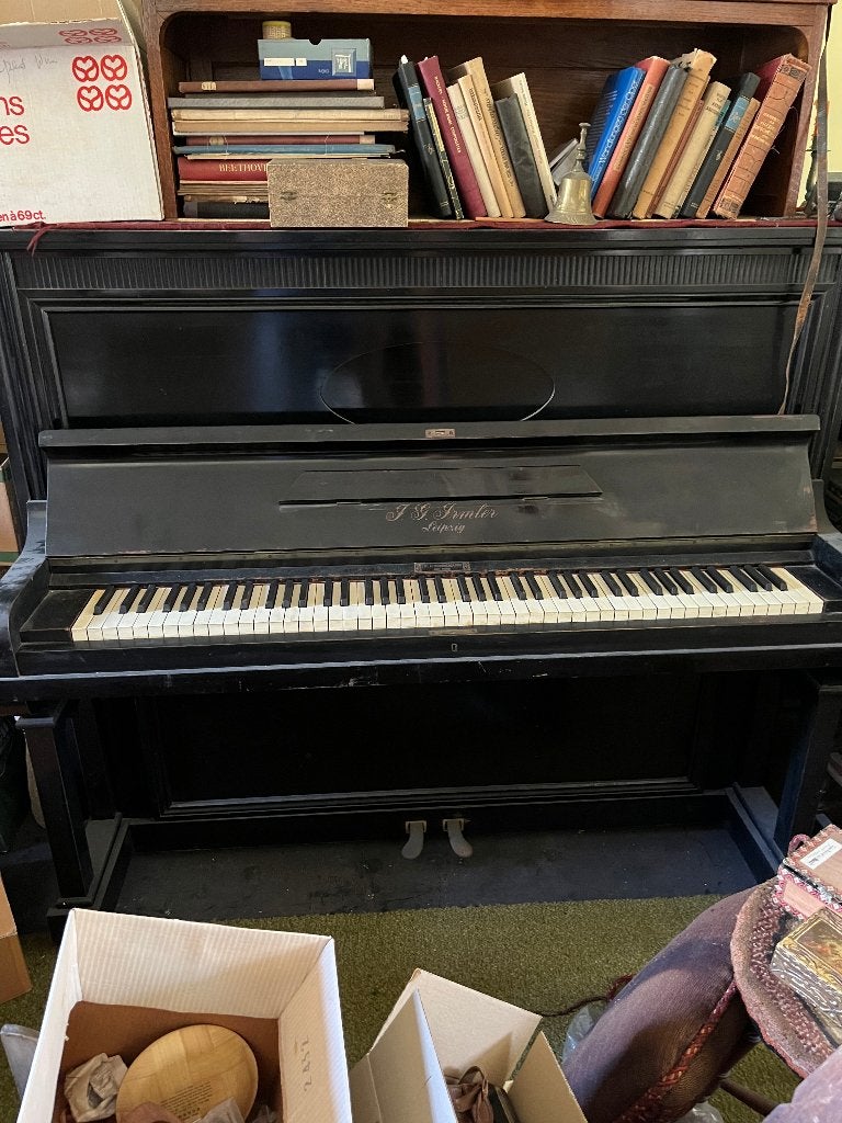 Irmler Leipzig  Piano, Muziek en Instrumenten, Piano's, Ophalen, Gebruikt, Zwart, Piano