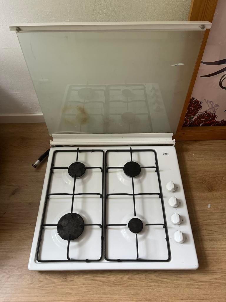 Etna gaskookplaat, Witgoed en Apparatuur, Kookplaten, Ophalen, Gebruikt, 4 kookzones, Gas