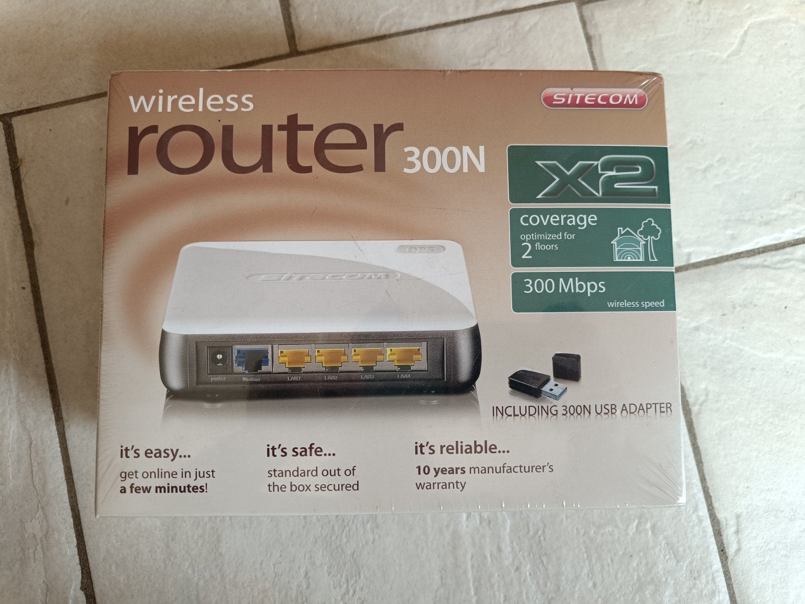 Sitecom Wireless Router 300N X2 met USB Adapter, Ophalen, Nieuw, Router, Sitecom
