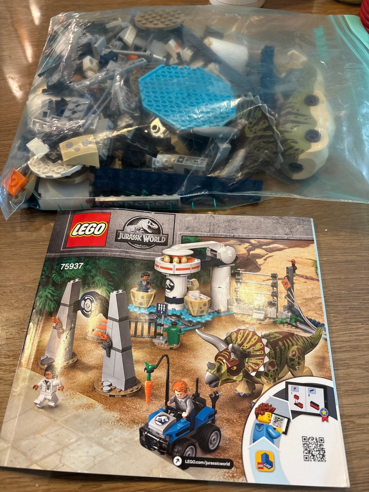 LEGO Jurassic World 75937 Triceratops Rampage, Gebruikt, Jurassic World, Lego, Ophalen of Verzenden