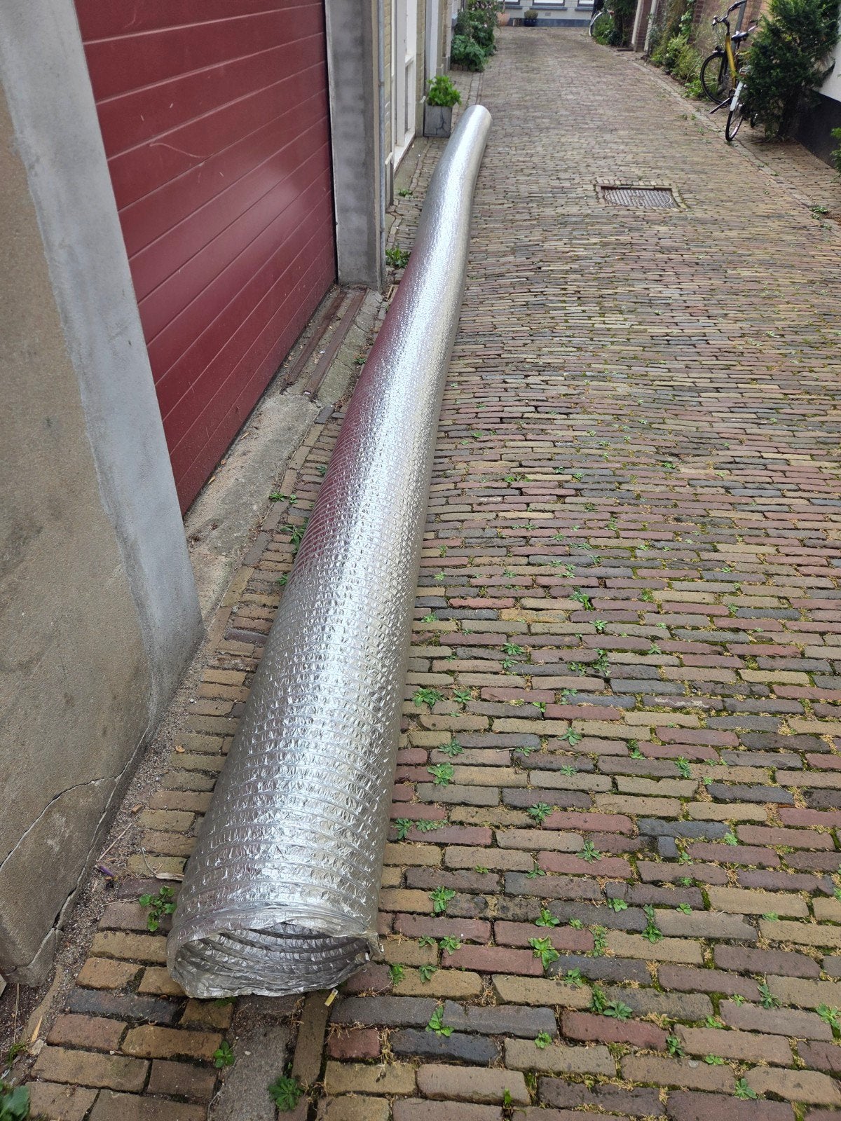 Flexibel luchtkanaal 350mm doorsnee, 10 meter lang, Ophalen of Verzenden, Gebruikt, Afzuiger
