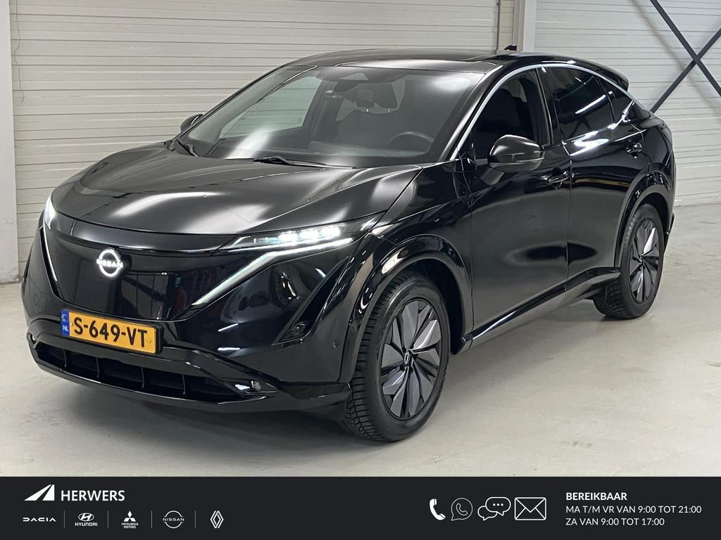 Nissan Ariya Evolve 66 kWh / SOH 99% / NL auto / Dealer Onde, Auto's, Nissan, Gebruikt, Zwart, SUV of Terreinwagen, Te koop