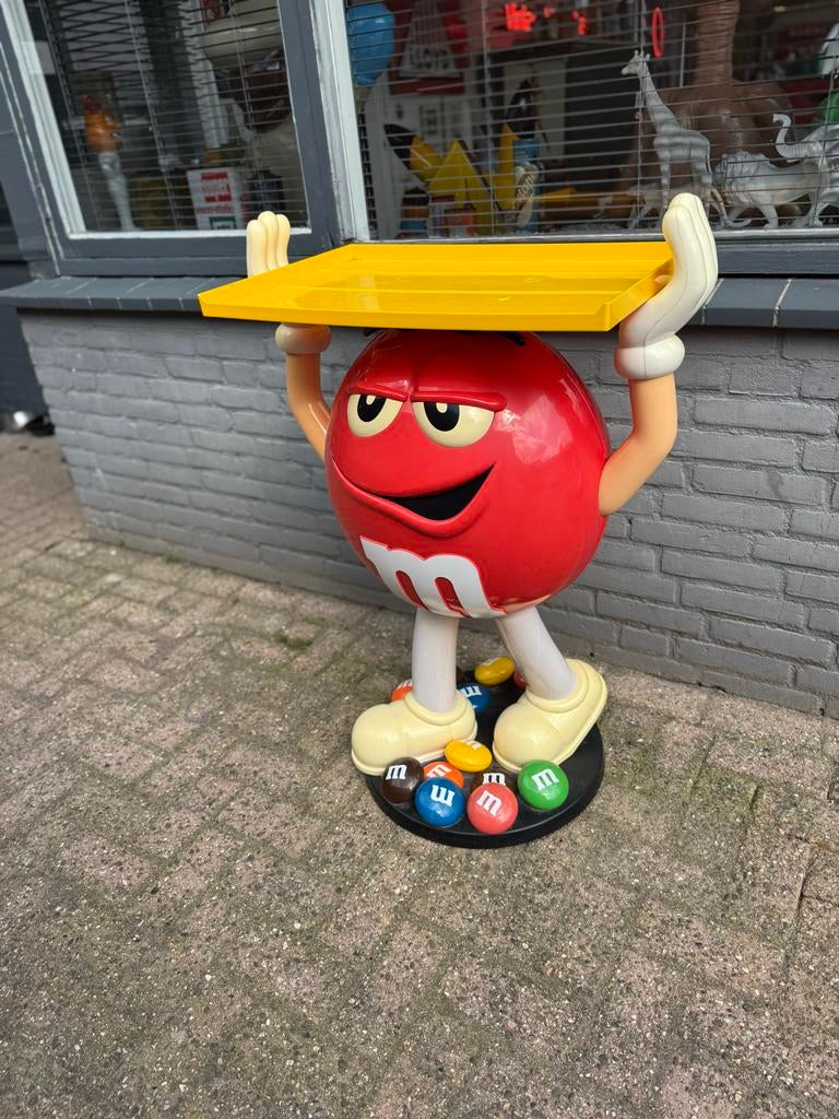 M&M's Red Display Figuur met Dienblad - Uniek Item!, Ophalen, Gebruikt, ., .