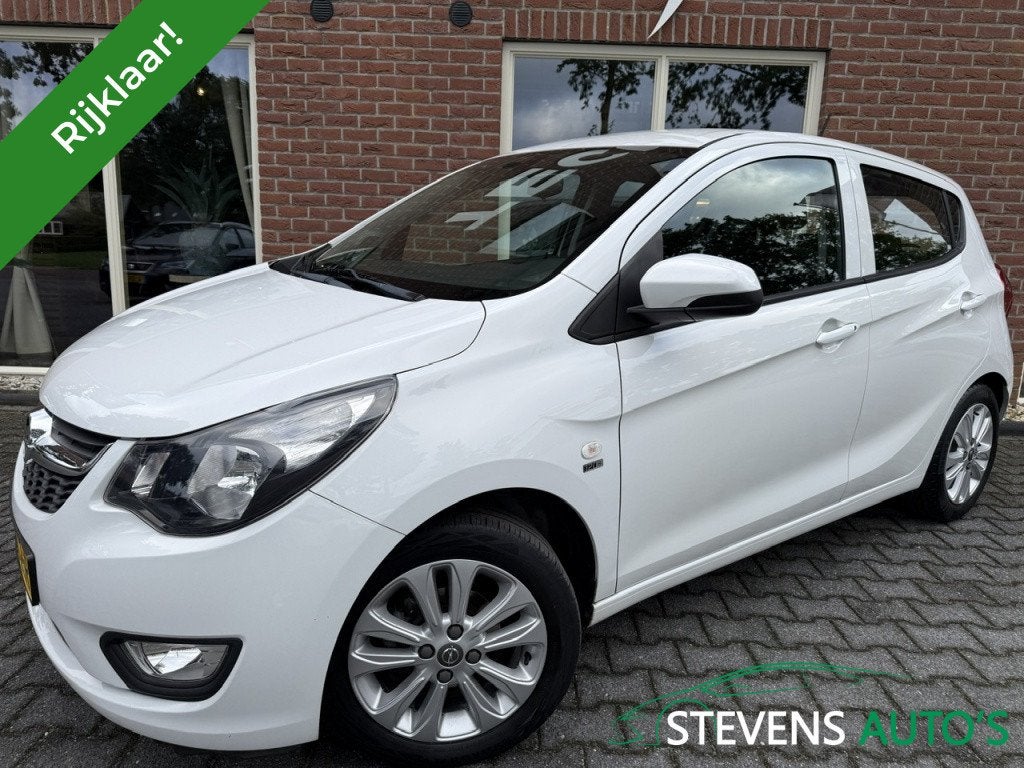 Opel KARL 1.0 120 Jaar Edition AIRCO / CRUISE / LICHTMETALEN, 21 km/l, 839 kg, Stof, Wit
