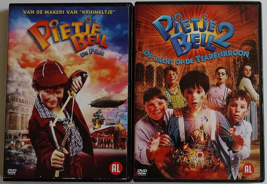 Dvd *** PIETJE BELL *** Deel 1 + 2, Cd's en Dvd's, Dvd's | Nederlandstalig, Gebruikt, Film, Overige genres, Alle leeftijden, Ophalen of Verzenden