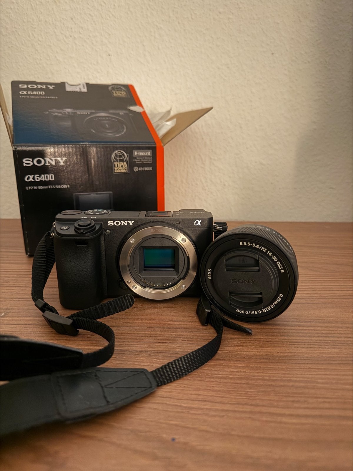 Sony Alpha 6400 16-50mm, Audio, Tv en Foto, Ingebouwde flitser, Nieuw, Ophalen of Verzenden, Geheugenkaart