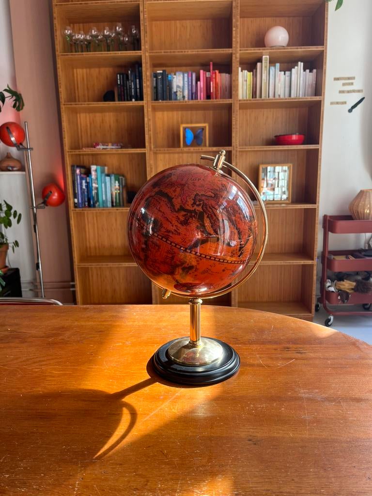 Vintage wereldbol, Ophalen of Verzenden, Zo goed als nieuw