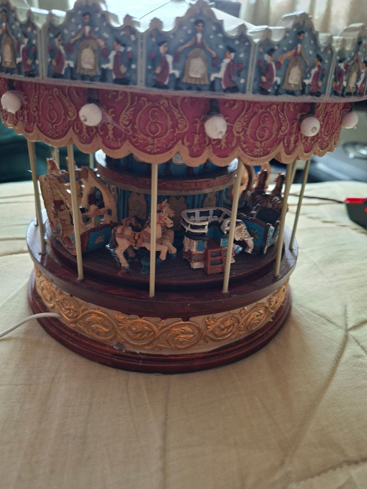 Muzikale Carrousel Decoratie met Verlichting, Ophalen, Gebruikt