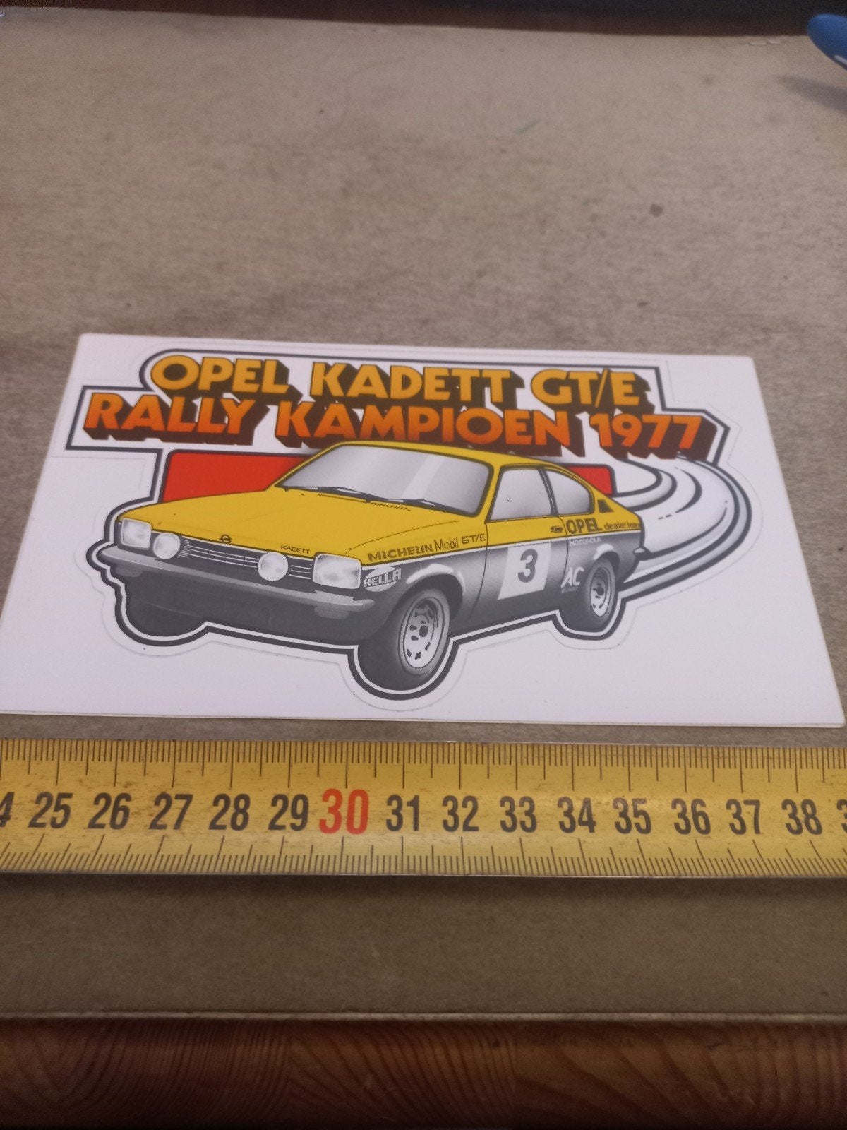Opel Kadett GT/E Rally Kampioen 1977 Sticker, Ophalen of Verzenden, Nieuw