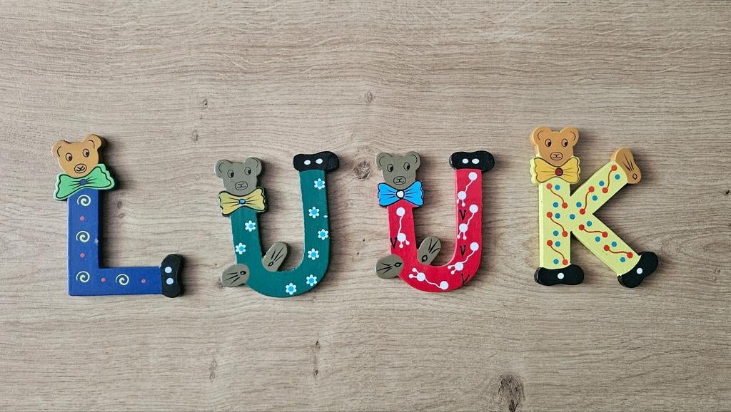 Houten letter / naam bordjes, Ophalen of Verzenden, Wanddecoratie