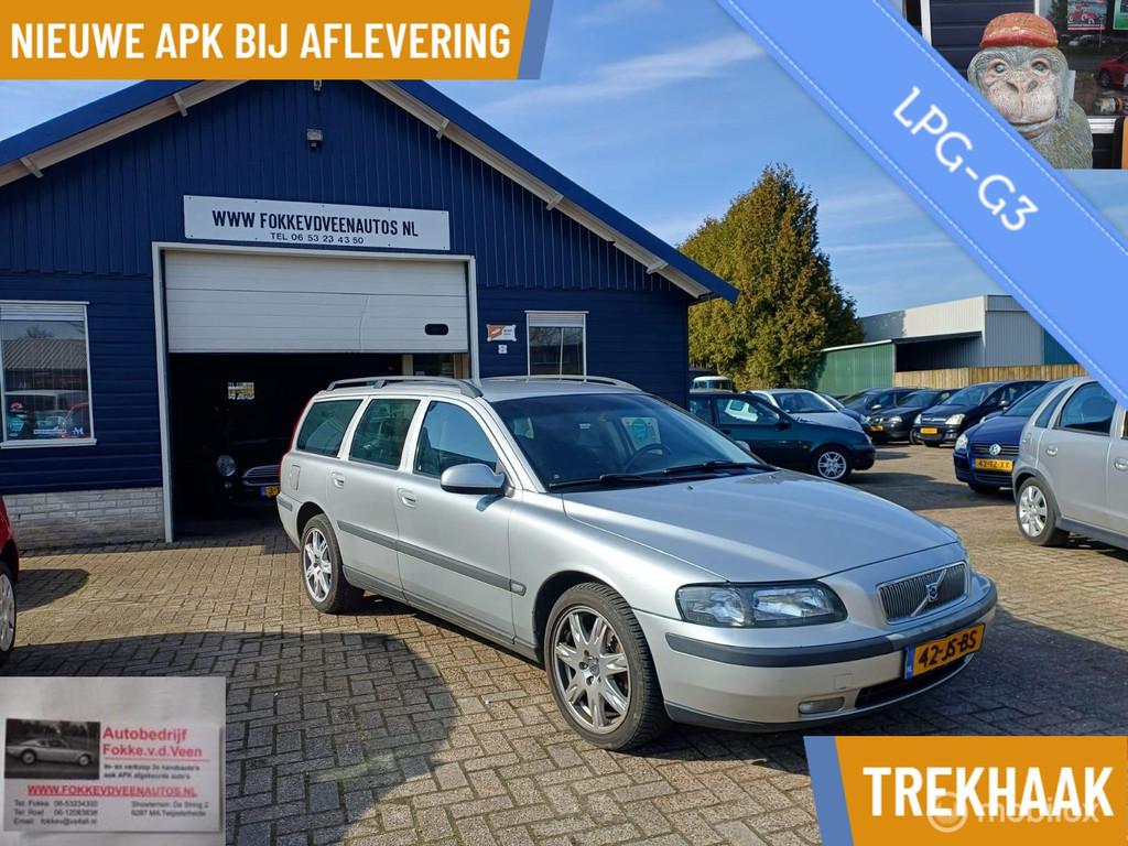 Volvo V70 2.4 Bi-Fuel Comfort Line Garantie, alle inruil mog, Auto's, Volvo, Stoelverwarming, 2435 cc, Euro 4, Zilver of Grijs