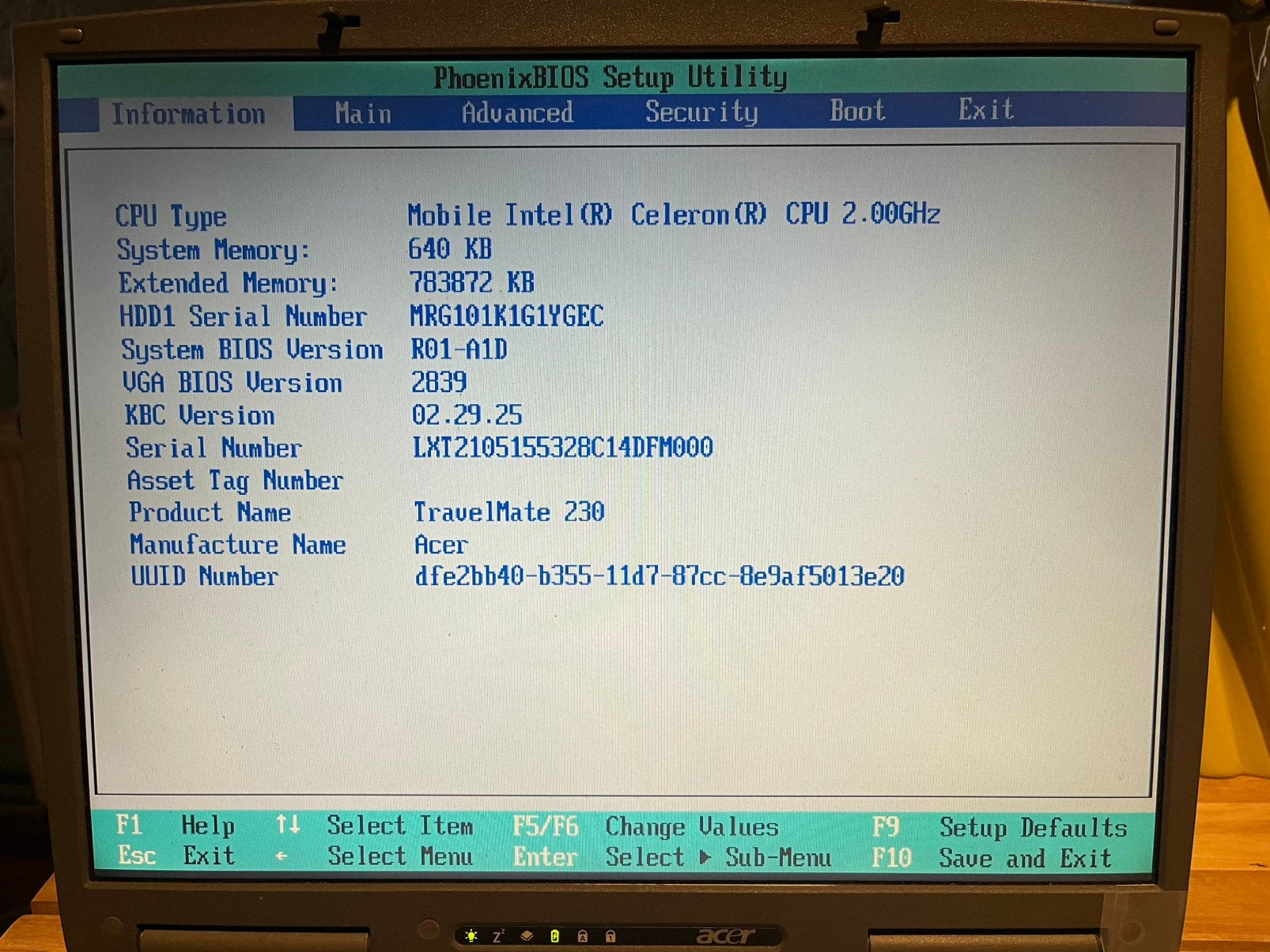 Acer Travelmate 230, Computers en Software, Ophalen of Verzenden, Dell