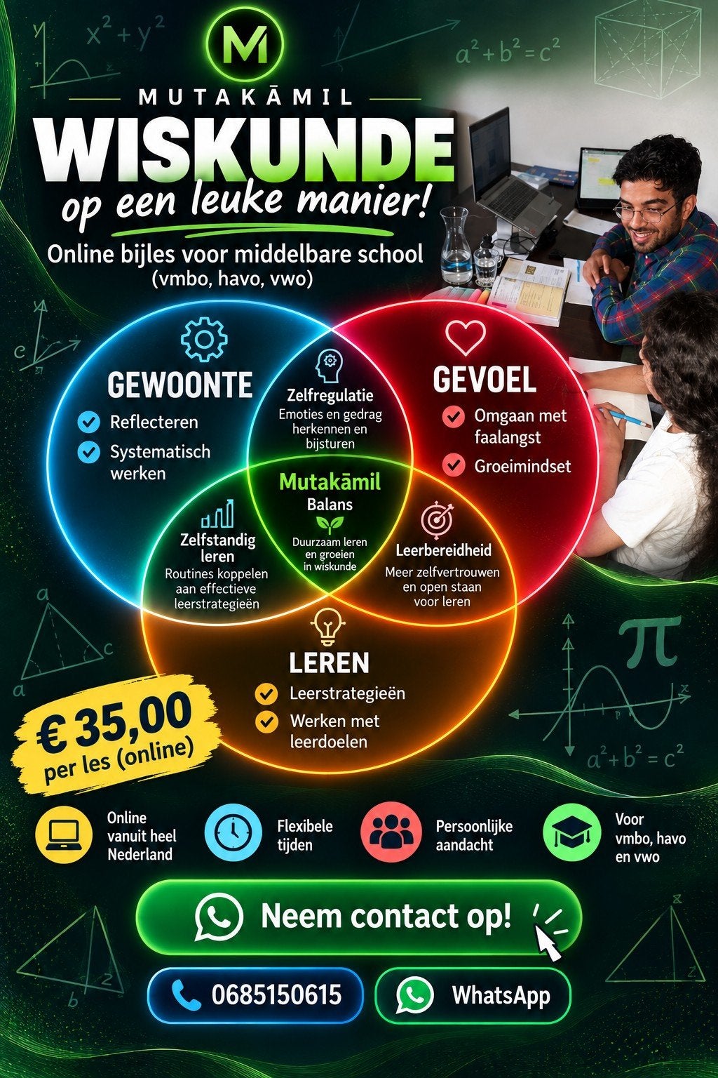 10 jaar ervaren wiskunde leraar                 🙂🤓🙂, Diensten en Vakmensen, Privéles, Bijles
