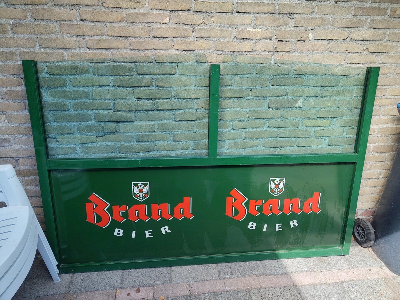 Vintage windscherm Brand Bier in Zuid-Limburg, Tuin en Terras, Tuinschermen, Ophalen, Gebruikt, 200 cm of meer, 150 tot 200 cm