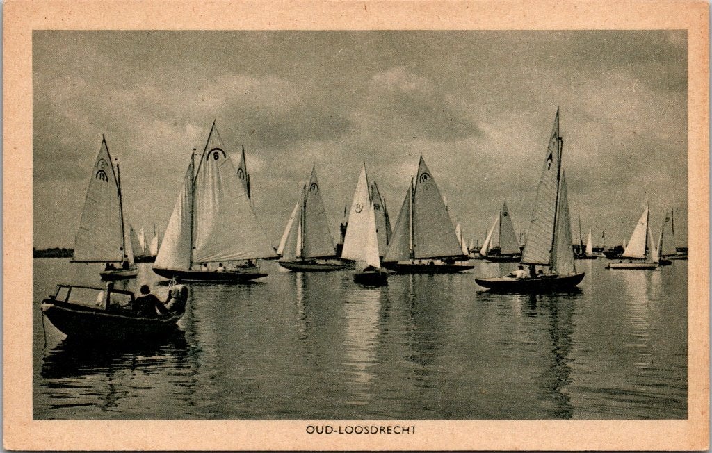 Loosdrecht - 12 oude ansichtkaarten Loosdrechtse Plassen, Verzenden, 1940 tot 1960, Gelopen, Noord-Holland