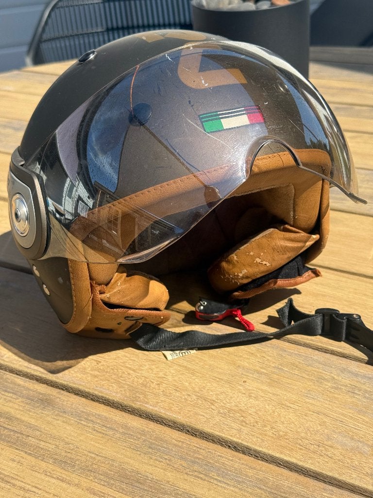 Scooterhelm, Fietsen en Brommers, Brommerhelmen, Ophalen, Gebruikt, Small, Nano air