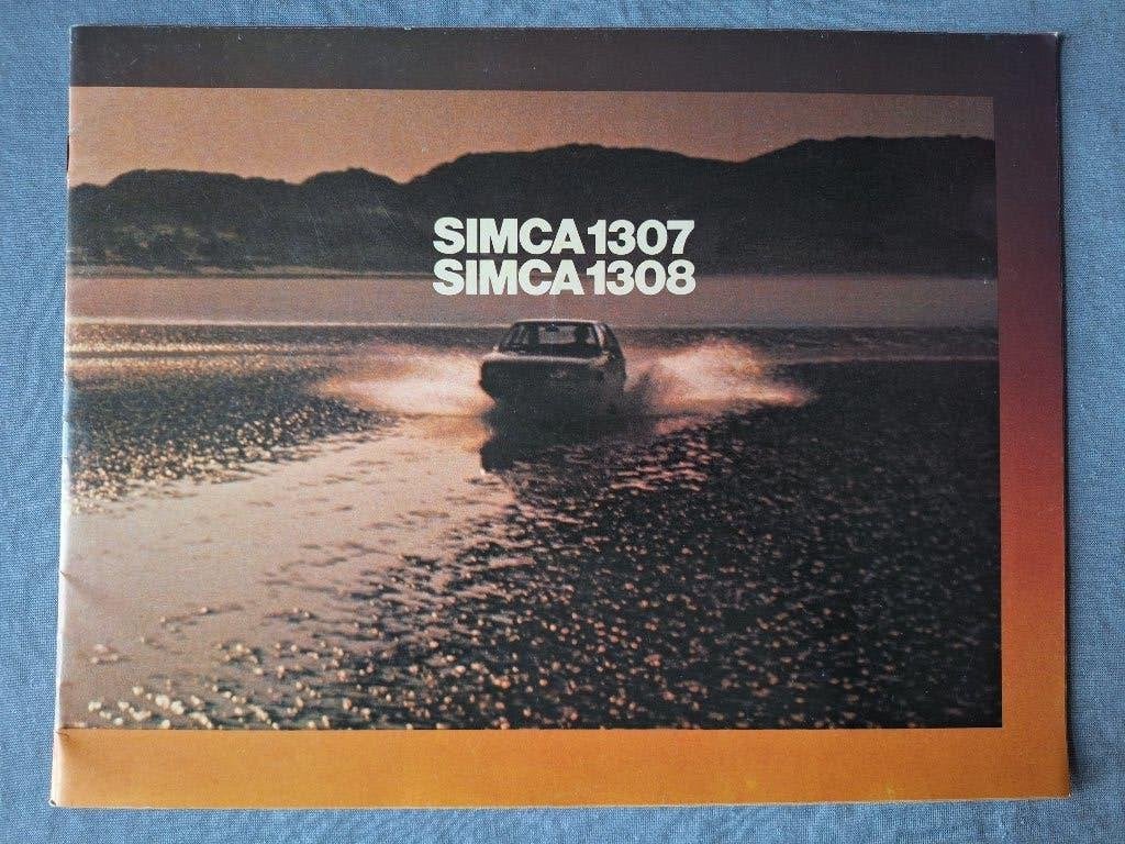 Brochure SIMCA 1307-1308  -  NL, Verzenden, Zo goed als nieuw, Overige merken