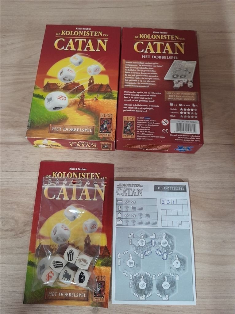 de kolonisten van catan dobbelspel - s3413, Verzenden, Zo goed als nieuw