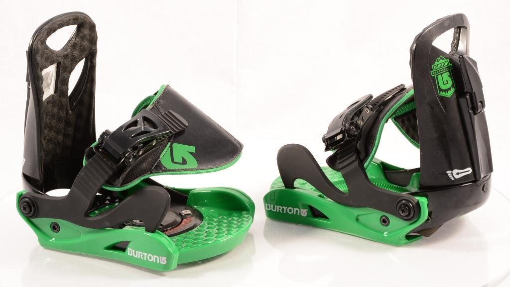 XS snowboard bindingen BURTON PROGRESSION GREEN/black, Ophalen of Verzenden, Gebruikt, Bindingen
