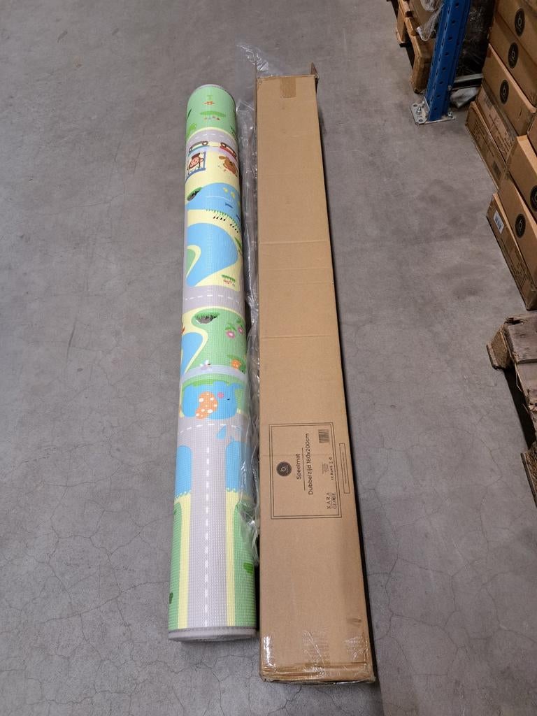 Speelmat voor kinderen - Dieren en wegen, 200 bij 180 cm, Ophalen, Nieuw
