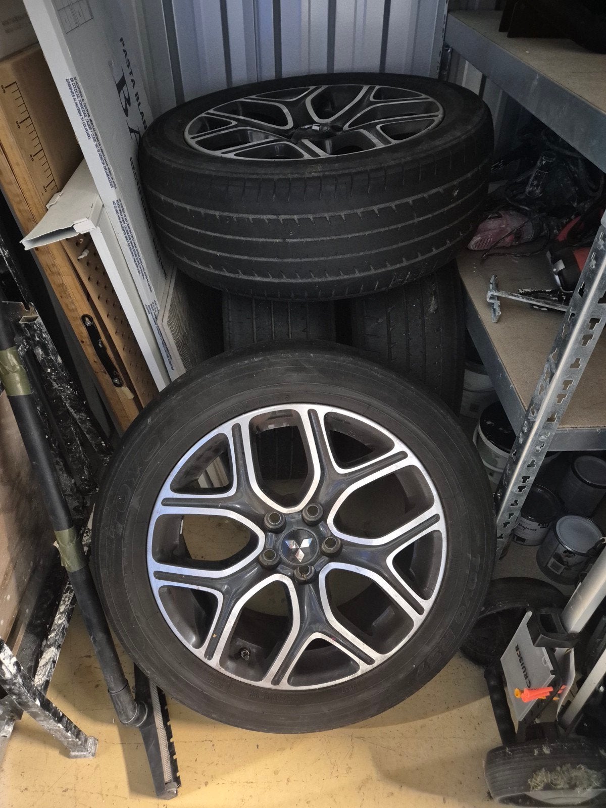 18 inch originele Mitsubishi Outlander PHEV velgen, Auto-onderdelen, Banden en Velgen, Ophalen, 18 inch, Gebruikt, Velg(en)