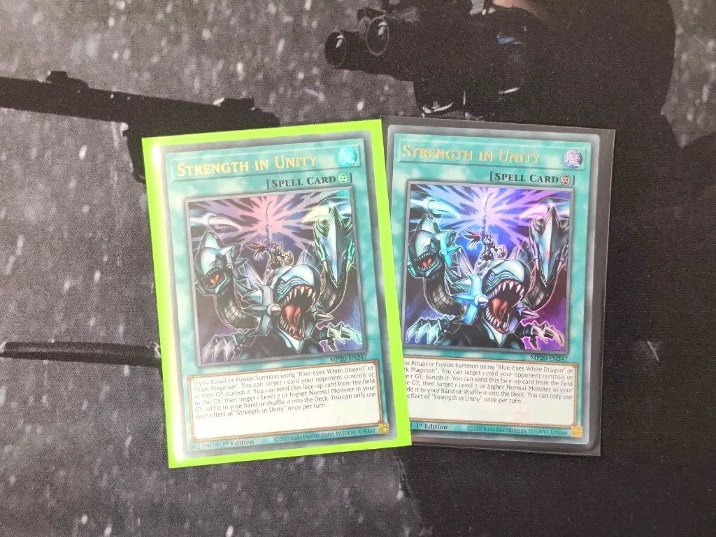 Yu-Gi-Oh! 2x Strength in Unity - (MP20-EN247) kaarten, Ophalen of Verzenden, Nieuw, Meerdere kaarten, Foil