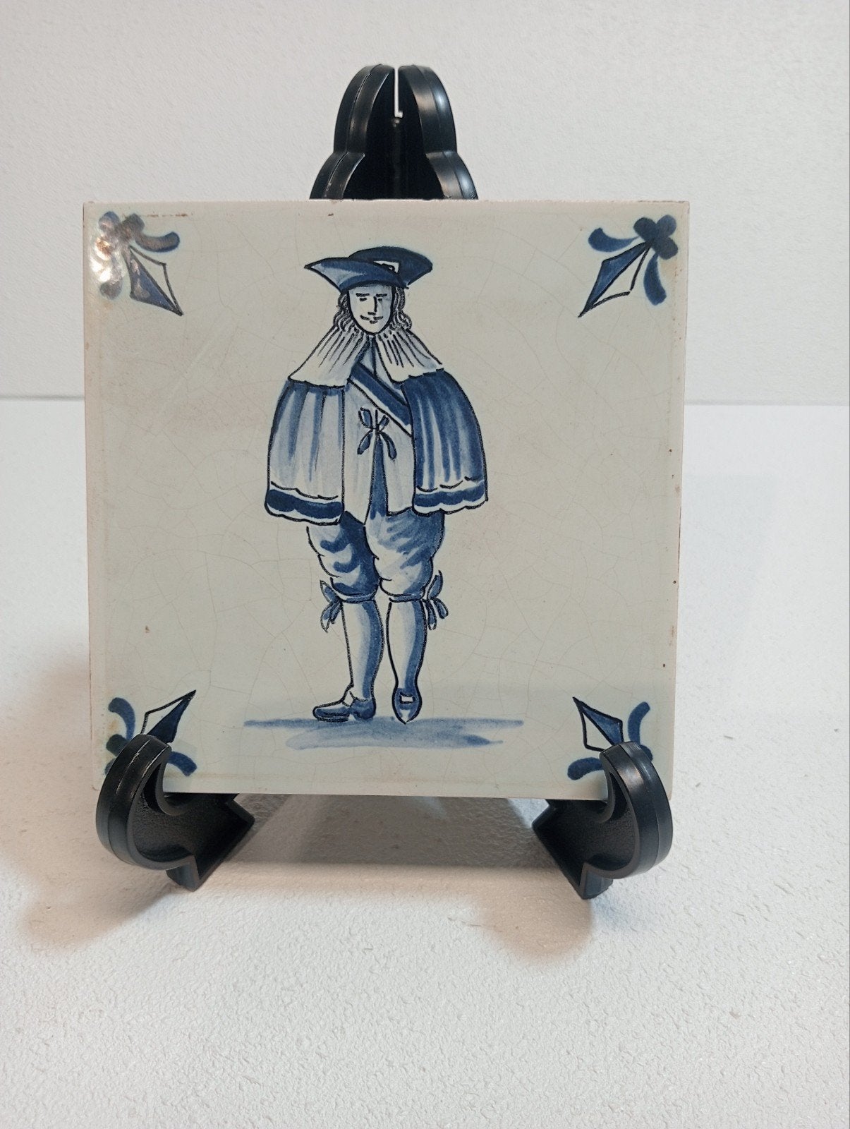 Delftsblauwe handbeschilderde figurentegel – ca. 1950-1970, Ophalen of Verzenden