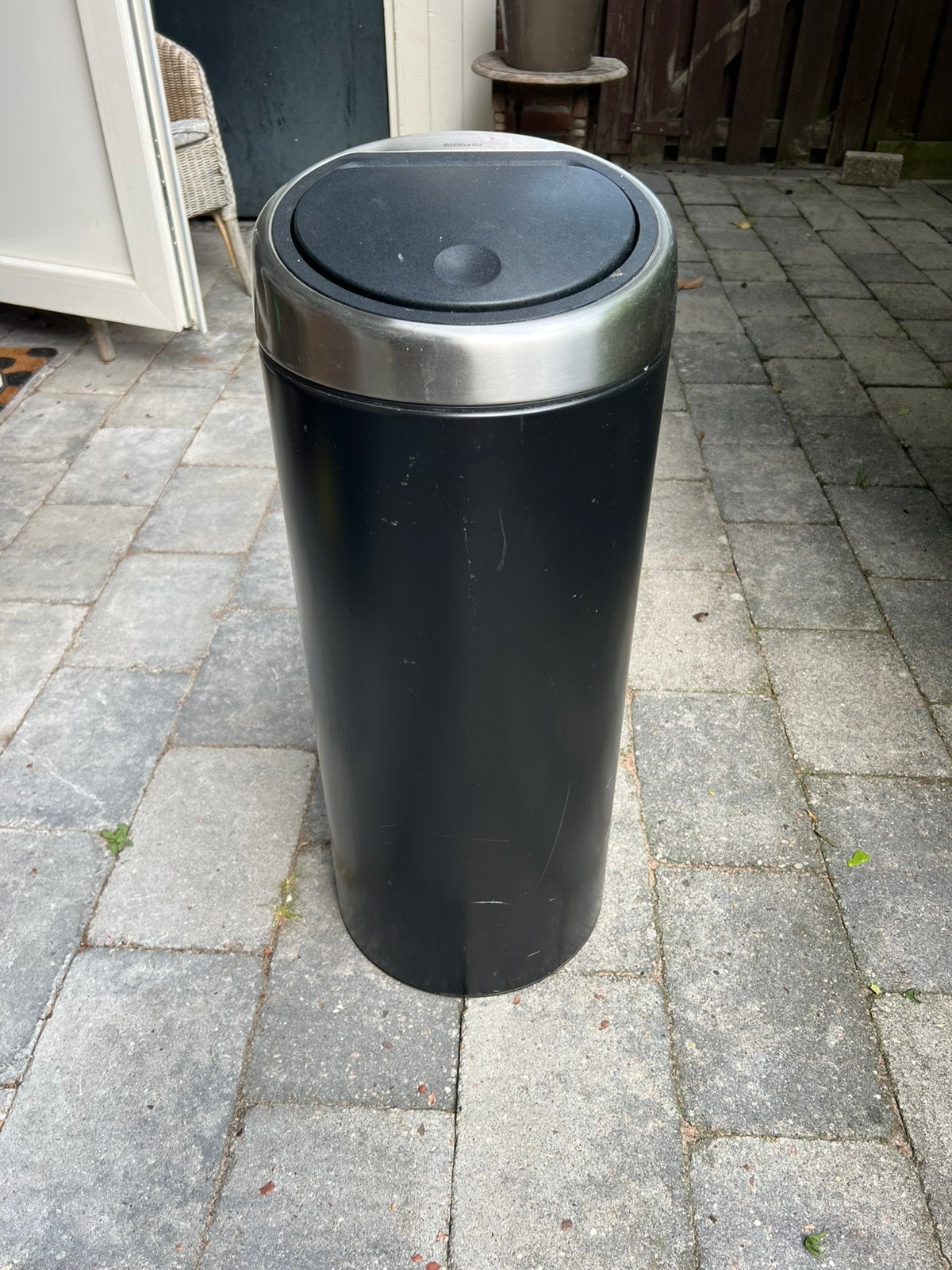 Brabantia prullenbak 30L, 20 tot 30 liter, Ophalen, Gebruikt, Rvs