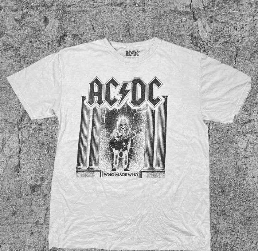 Vintage T-shirt AC/DC Who Made Who T-123, Kleding | Heren, T-shirts, Vintage, Maat 52/54 (L), Verzenden, Vintage