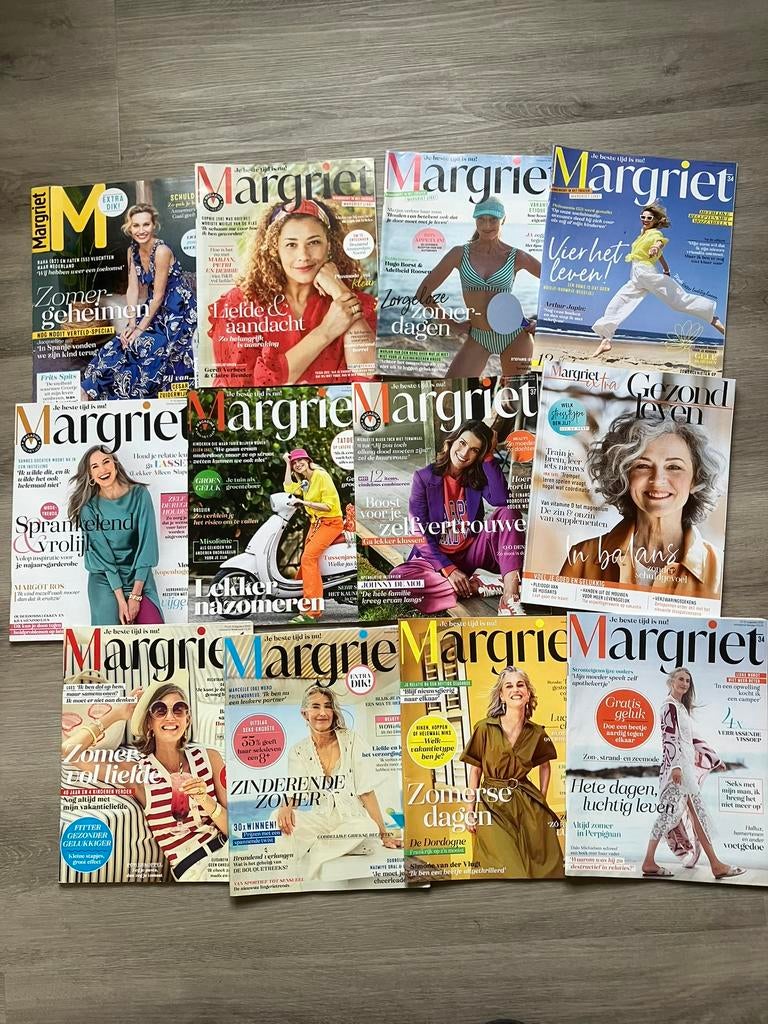 Tijdschriften Margriet, Boeken, Ophalen of Verzenden, Gelezen, Damesbladen