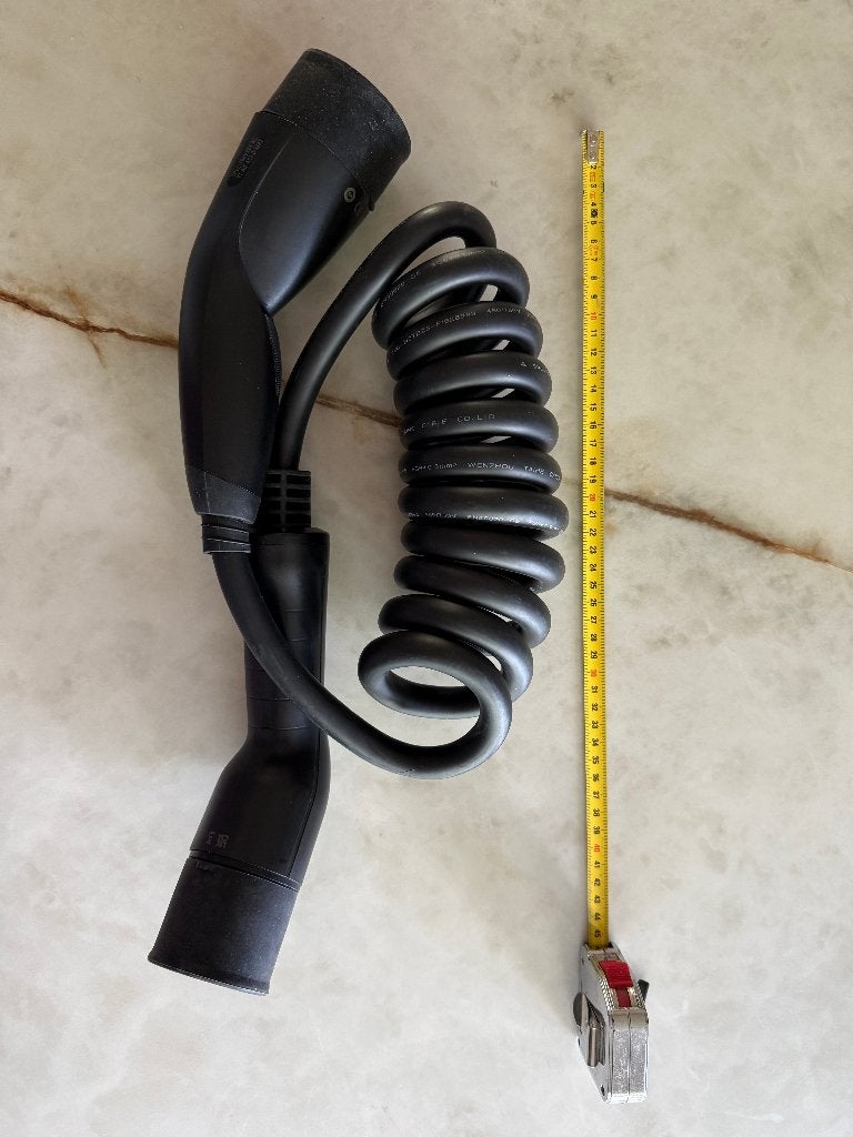 Laadkabel spiraal 3-fasen 22kW, Ophalen of Verzenden, Zo goed als nieuw, Laadkabel