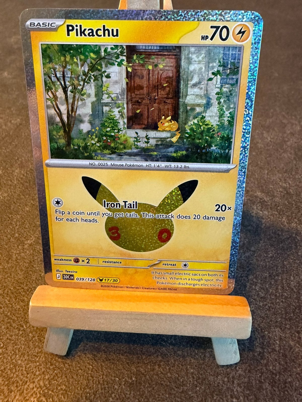 Pikachu 39 (17/30) Pokémon Celebration 30th, Ophalen of Verzenden, Zo goed als nieuw